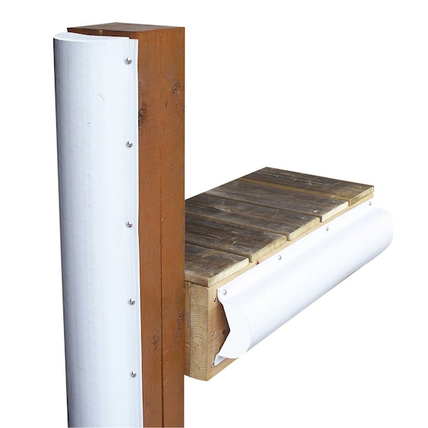 Piling Bumper - One End Capped - 6' - White